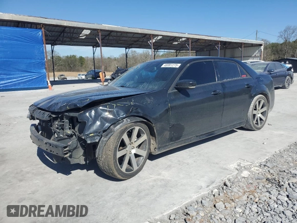 2012 Chrysler 300 SRT8 with VIN 2C3CCAFJ0CH801896, listed as a Copart auction lot 46991275 with 117,467 mi miles and Salvage Title. Bid and sale history available at carsss.com. Image 1.