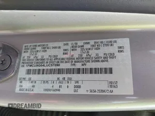 2020 Ford Escape SE с VIN 1FMCU9G64LUC57090, выставлен на аукционе IAAI как лот 42412033 с пробегом 25 023 миль миль и . История ставок и продаж доступна на DreamBid. Изображение 9.