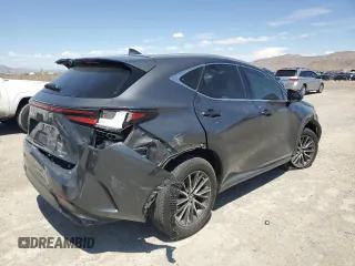 2022 Lexus NX with VIN 2T2AGCEZ1NC006942, listed as a Copart auction lot 66976584 with 37,541 mi miles and Salvage Title. Bid and sale history available at carsss.com. Image 3.