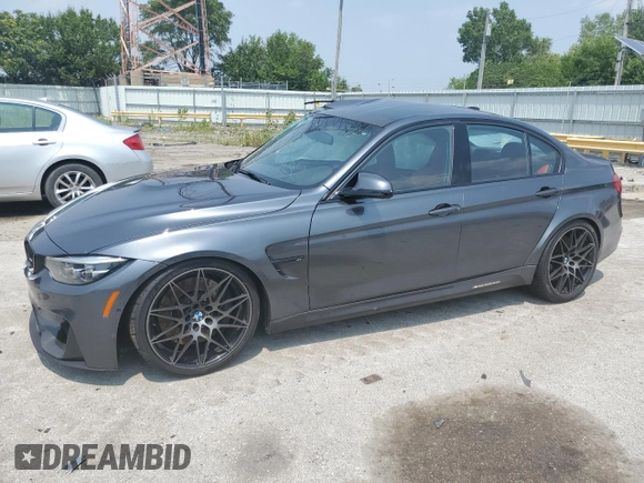 2018 BMW M3 with VIN WBS8M9C50J5J78894, listed as a Copart auction lot 64039565 with 76,308 mi miles and Clean title. Bid and sale history available at DreamBid. Image 1.