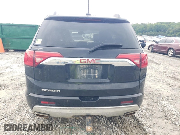 2017 GMC Acadia Denali with VIN 1GKKNPLSXHZ191227, listed as a Copart auction lot 55294825 with 169,339 mi miles and Salvage title. Bid and sale history available at DreamBid. Image 6.