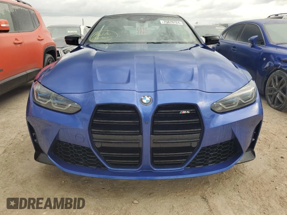 2024 BMW M4 with VIN WBS53AZ05RCR23617, listed as a Copart auction lot 75870724 with 2,836 mi miles and Non Repairable. Bid and sale history available at carsss.com. Image 5.