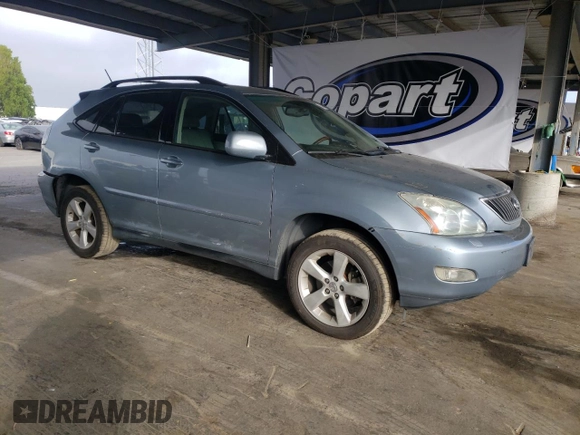 2004 Lexus RX 330 with VIN JTJGA31U540018950, listed as a Copart auction lot 53988525 with 268,767 mi miles and Salvage Title. Bid and sale history available at DreamBid. Image 4.