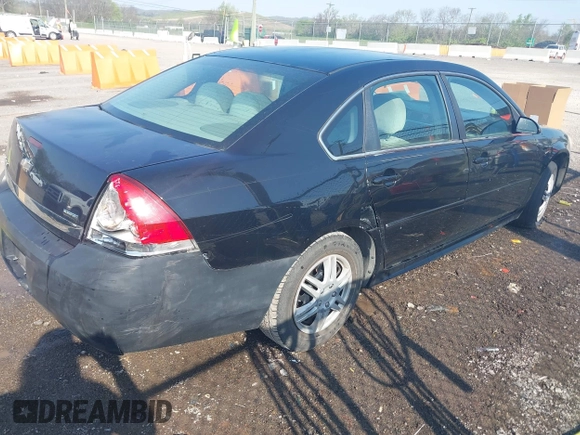 2011 Chevrolet Impala LT Fleet with VIN 2G1WG5EK5B1143507, listed as a IAAI auction lot 42015603 with 314,420 mi miles and . Bid and sale history available at DreamBid. Image 4.