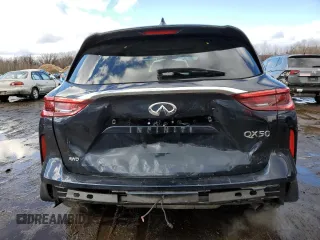 2021 Infiniti QX50 Essential with VIN 3PCAJ5CB8MF105565, listed as a Copart auction lot 43491845 with 20,035 mi miles and Salvage title. Bid and sale history available at DreamBid. Image 6.