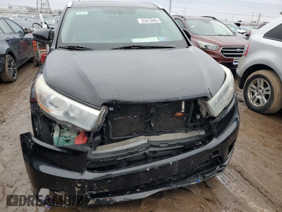 2015 Toyota Highlander Hybrid Limited with VIN 5TDDCRFH5FS009695, listed as a Copart auction lot 35913983 with 327,955 mi miles. Bid and sale history available at carsss.com. Image 5.