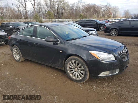 2011 Buick Regal CXL Turbo TO1 with VIN W04GV5EVXB1092131, listed as a Copart auction lot 79156794 with 156,505 mi miles and Clean Title. Bid and sale history available at carsss.com. Image 4.