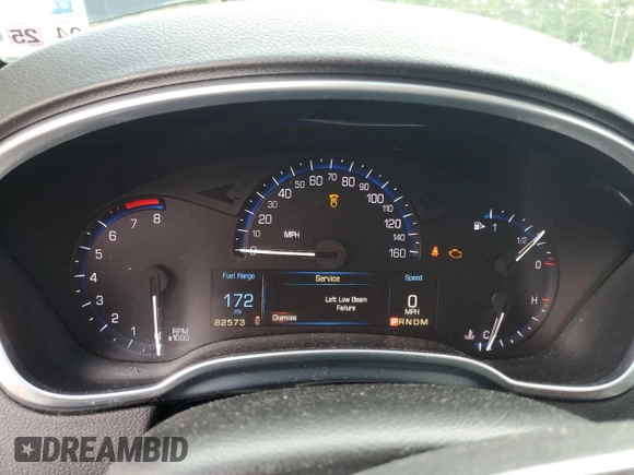 2015 Cadillac SRX Premium Collection with VIN 3GYFNDE32FS572480, listed as a Copart auction lot 54456725 with 82,573 mi miles and Salvage title. Bid and sale history available at DreamBid. Image 9.