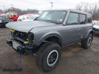 2023 Ford Bronco with VIN 1FMEE5DP4PLB54095, listed as a IAAI auction lot 41445801 with 12,170 mi miles. Bid and sale history available at carsss.com. Image 2.