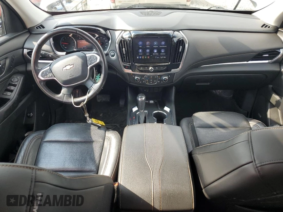 2020 Chevrolet Traverse Premier z VIN 1GNERKKW3LJ291107, wystawiony jako Copart lot #56363315 z przebiegiem 74 464 mil mil oraz Szkoda całkowita • Salvage title. Historia ofert i sprzedaży dostępna na DreamBid. Obrazek 8.