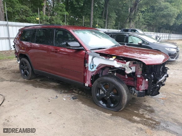 2023 Jeep Grand Cherokee L Laredo with VIN 1C4RJJAG3P8794378, listed as a Copart auction lot 62889134 with 16,994 mi miles and Salvage Title. Bid and sale history available at carsss.com. Image 4.