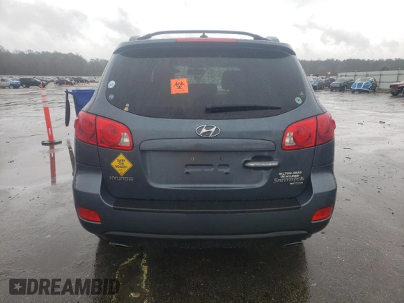 2009 Hyundai Santa Fe Limited with VIN 5NMSH13E49H233360, listed as a Copart auction lot 49958795 with 214,328 mi miles and Salvage title. Bid and sale history available at DreamBid. Image 6.