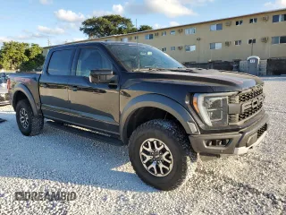 2022 Ford F-150 Raptor with VIN 1FTFW1RGXNFB95074, listed as a Copart auction lot 43933225 with 0 mi miles and Salvage Title. Bid and sale history available at carsss.com. Image 4.