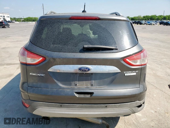 2015 Ford Escape Titanium z VIN 1FMCU0J92FUA07768, wystawiony jako Copart lot #53382545 z przebiegiem Nie podano mil oraz Szkoda całkowita • Salvage title. Historia ofert i sprzedaży dostępna na DreamBid. Obrazek 6.