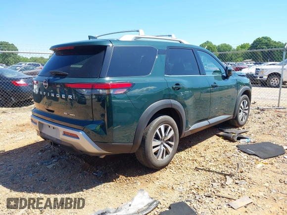 2023 Nissan Pathfinder SL with VIN 5N1DR3CC0PC229314, listed as a IAAI auction lot 42187179 with 44,159 mi miles and . Bid and sale history available at DreamBid. Image 4.