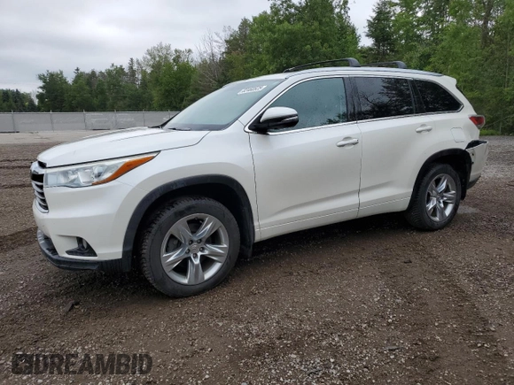 2014 Toyota Highlander Limited with VIN 5TDDKRFH1ES024406, listed as a Copart auction lot 62460525 with 172,598 mi miles and Clean title. Bid and sale history available at DreamBid. Image 1.