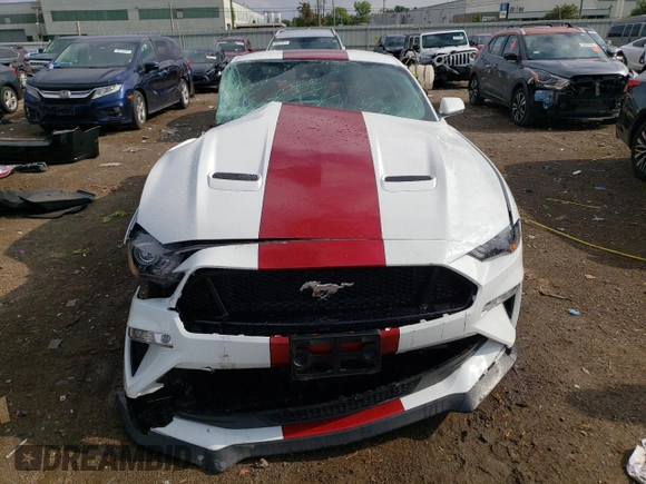 2019 Ford Mustang GT with VIN 1FA6P8CF4K5132002, listed as a Copart auction lot 58768795 with 9,615 mi miles and Salvage title. Bid and sale history available at DreamBid. Image 5.