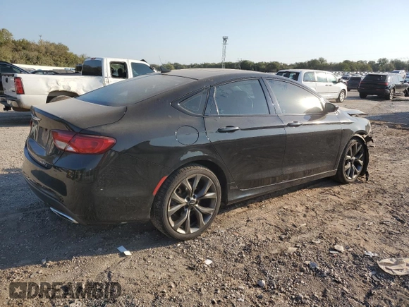 2016 Chrysler 200 S with VIN 1C3CCCBG1GN146800, listed as a Copart auction lot 74619814 with 100,454 mi miles and Salvage Title. Bid and sale history available at carsss.com. Image 3.