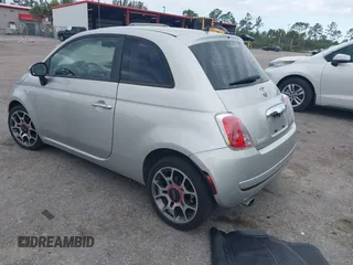 2013 FIAT 500 Pop with VIN 3C3CFFAR3DT531041, listed as a IAAI auction lot 41899499 with 121,429 mi miles. Bid and sale history available at carsss.com. Image 3.