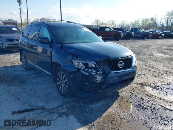 2014 Nissan Pathfinder SL z VIN 5N1AR2MM1EC656163, wystawiony jako IAAI lot #41971992 z przebiegiem 184 777 mil mil oraz . Historia ofert i sprzedaży dostępna na DreamBid. Obrazek 1.