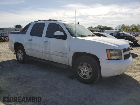2007 Chevrolet Avalanche LTZ with VIN 3GNEC12JX7G103965, listed as a Copart auction lot 51876045 with Not provided miles and Salvage title. Bid and sale history available at DreamBid. Image 4.