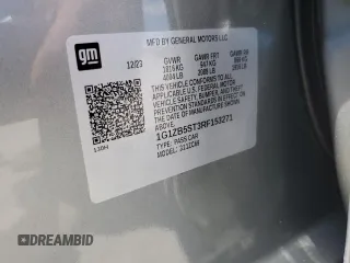 2024 Chevrolet Malibu LS with VIN 1G1ZB5ST3RF153271, listed as a Copart auction lot 57888894 with 896 mi miles and Salvage Title. Bid and sale history available at DreamBid. Image 12.