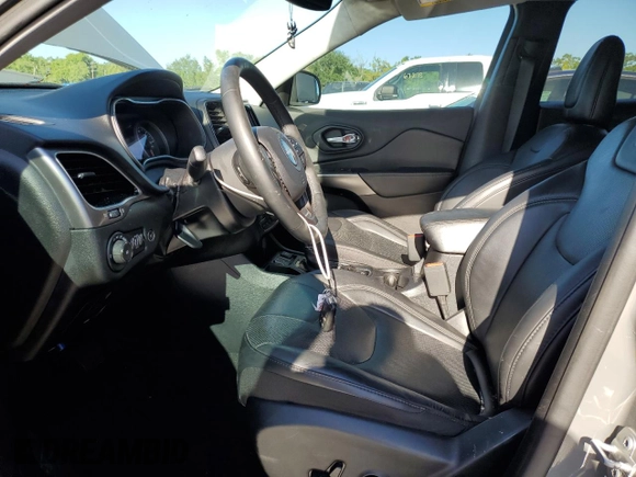 2019 Jeep Cherokee Limited with VIN 1C4PJLDBXKD428209, listed as a Copart auction lot 46107223 with 34,532 mi miles and Salvage Title. Bid and sale history available at DreamBid. Image 7.