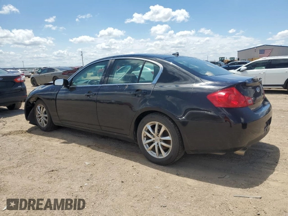 2008 Infiniti G35 Journey with VIN JNKBV61E38M203586, listed as a Copart auction lot 61967574 with 171,503 mi miles and Salvage Title. Bid and sale history available at DreamBid. Image 2.