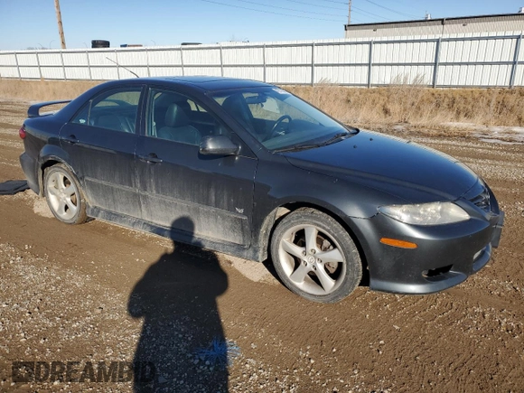 2005 Mazda 6 Sport S with VIN 1YVHP80D855M52119, listed as a Copart auction lot 42778265 with 211,422 mi miles and Salvage Title. Bid and sale history available at DreamBid. Image 4.