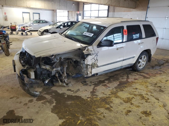 2008 Jeep Grand Cherokee Laredo with VIN 1J8HR48N58C143237, listed as a Copart auction lot 46231065 with 0 mi miles and Clean Title. Bid and sale history available at carsss.com. Image 1.
