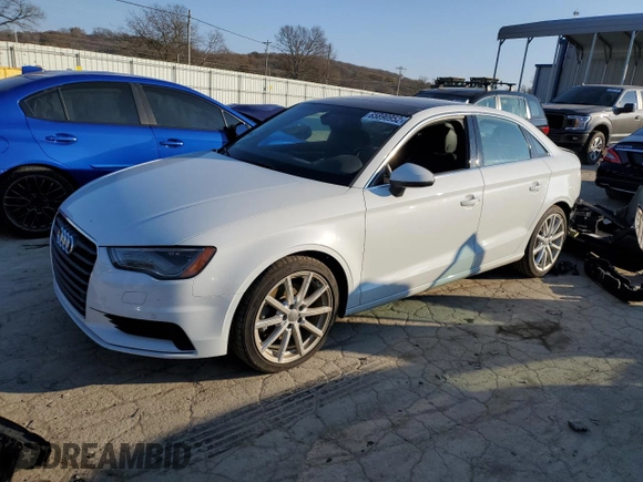 2016 Audi A3 2.0T Premium Plus with VIN WAUE8GFF1G1106834, listed as a Copart auction lot 65890952 with 63,563 mi miles. Bid and sale history available at carsss.com. Image 1.