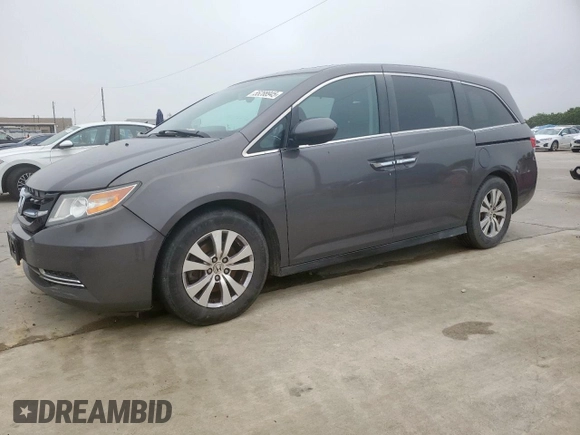 2016 Honda Odyssey EX-L with VIN 5FNRL5H63GB123050, listed as a Copart auction lot 55288945 with 96,613 mi miles and Salvage Title. Bid and sale history available at DreamBid. Image 1.