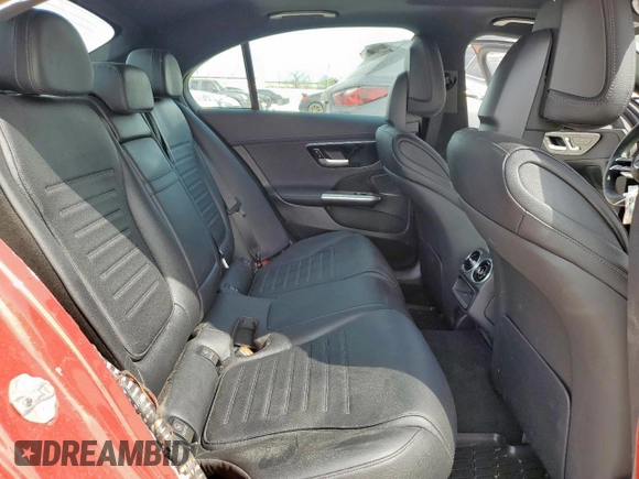 2023 Mercedes-Benz C 300 with VIN W1KAF4HB0PR109991, listed as a Copart auction lot 50087035 with 5,548 mi miles and Salvage Title. Bid and sale history available at DreamBid. Image 10.