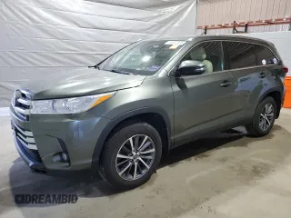 2019 Toyota Highlander SE with VIN 5TDJZRFH6KS937687, listed as a Copart auction lot 51037325 with 50,113 mi miles and Salvage title. Bid and sale history available at DreamBid. Image 1.