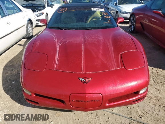 2004 Chevrolet Corvette with VIN 1G1YY32G445125351, listed as a Copart auction lot 77694124 with 0 mi miles and Non Repairable. Bid and sale history available at carsss.com. Image 5.