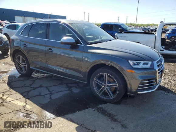 2020 Audi SQ5 Premium Plus with VIN WA1B4AFY0L2123400, listed as a Copart auction lot 57178575 with 37,807 mi miles and Clean Title. Bid and sale history available at DreamBid. Image 4.