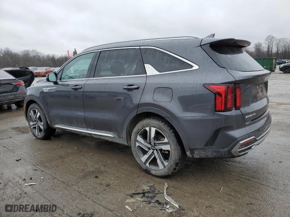 2023 Kia Sorento Hybrid EX with VIN KNDRHDLG7P5168800, listed as a Copart auction lot 44146615 with 67,005 mi miles and Salvage Title. Bid and sale history available at carsss.com. Image 2.