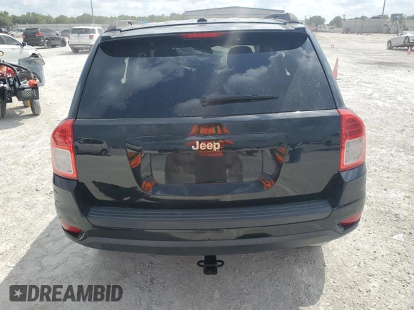 2012 Jeep Compass Sport with VIN 1C4NJCBA6CD692370, listed as a Copart auction lot 50291495 with 0 mi miles and Salvage Title. Bid and sale history available at carsss.com. Image 6.