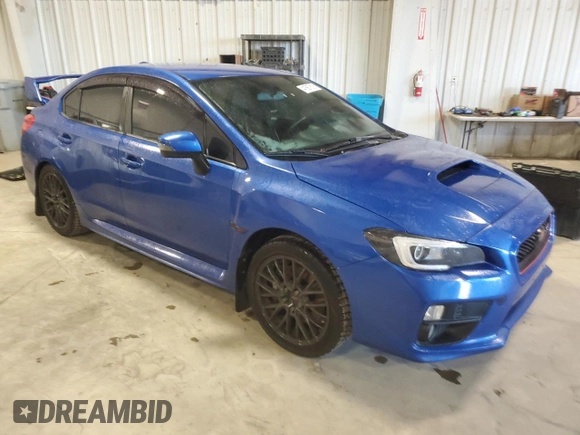 2015 Subaru WRX STI with VIN JF1VA2P69F9818541, listed as a Copart auction lot 41887815 with Not Provided miles and Clean Title. Bid and sale history available at DreamBid. Image 4.