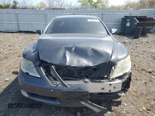 2009 Lexus LS 460 with VIN JTHCL46F695002146, listed as a Copart auction lot 53454775 with Not Provided miles and Salvage Title. Bid and sale history available at DreamBid. Image 5.