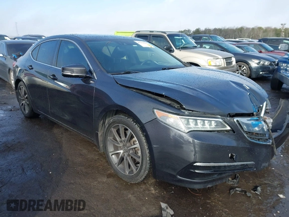 2015 Acura TLX Technology with VIN 19UUB2F58FA010967, listed as a IAAI auction lot 41370203 with 195,000 mi miles and . Bid and sale history available at DreamBid. Image 1.