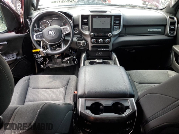 2022 Ram 1500 Big Horn with VIN 1C6SRFFTXNN459671, listed as a Copart auction lot 52813175 with 40,497 mi miles and Salvage Title. Bid and sale history available at carsss.com. Image 8.