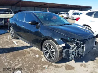 2018 Nissan Maxima SV with VIN 1N4AA6AP6JC390267, listed as a IAAI auction lot 41370075 with 115,081 mi miles. Bid and sale history available at carsss.com. Image 1.