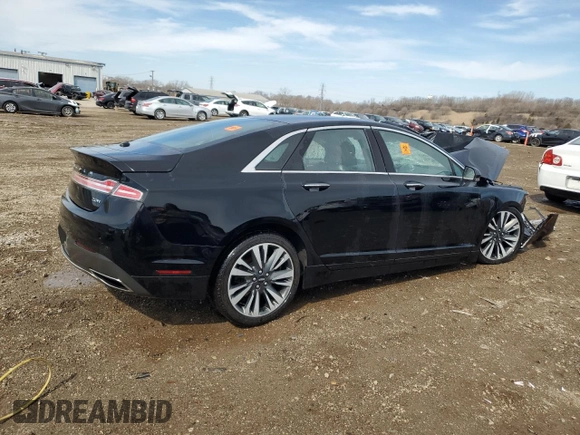 2018 Lincoln MKZ Hybrid Reserve with VIN 3LN6L5MU6JR601499, listed as a Copart auction lot 48224625 with Not provided miles and Salvage title. Bid and sale history available at DreamBid. Image 3.