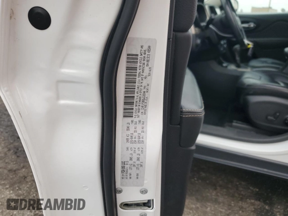 2016 Jeep Cherokee Limited with VIN 1C4PJMDB8GW120344, listed as a Copart auction lot 62603365 with 137,571 mi miles and Salvage title. Bid and sale history available at DreamBid. Image 13.