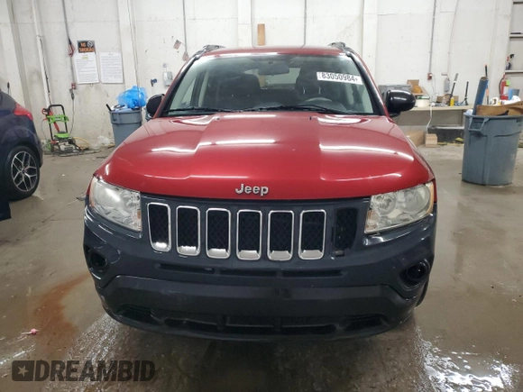 2012 Jeep Compass Sport with VIN 1C4NJCBB0CD640158, listed as a Copart auction lot 83050984 with 126,317 mi miles and Salvage Title. Bid and sale history available at carsss.com. Image 5.