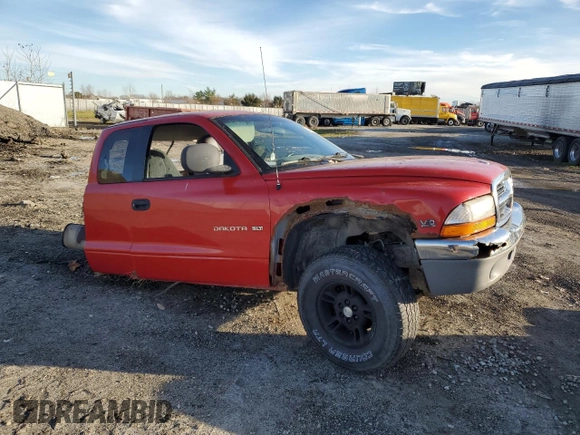 1999 Dodge Dakota SLT with VIN 1B7GG22Y3XS197835, listed as a Copart auction lot 80467304 with 102,463 mi miles and Clean Title. Bid and sale history available at DreamBid. Image 4.