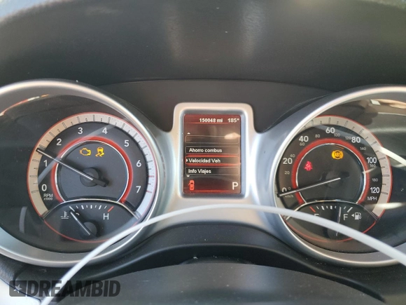 2012 Dodge Journey SXT z VIN 3C4PDCBG0CT364005, wystawiony jako Copart lot #55636265 z przebiegiem 150 048 mil mil oraz Szkoda całkowita • Salvage title. Historia ofert i sprzedaży dostępna na DreamBid. Obrazek 9.
