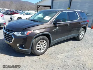 2018 Chevrolet Traverse LT Cloth with VIN 1GNERGKW2JJ263972, listed as a IAAI auction lot 41774086 with 112,296 mi miles. Bid and sale history available at carsss.com. Image 2.