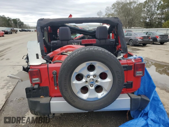 2014 Jeep Wrangler Unlimited Sahara with VIN 1C4BJWEG6EL132295, listed as a Copart auction lot 88751625 with 0 mi miles and Salvage Title. Bid and sale history available at carsss.com. Image 6.